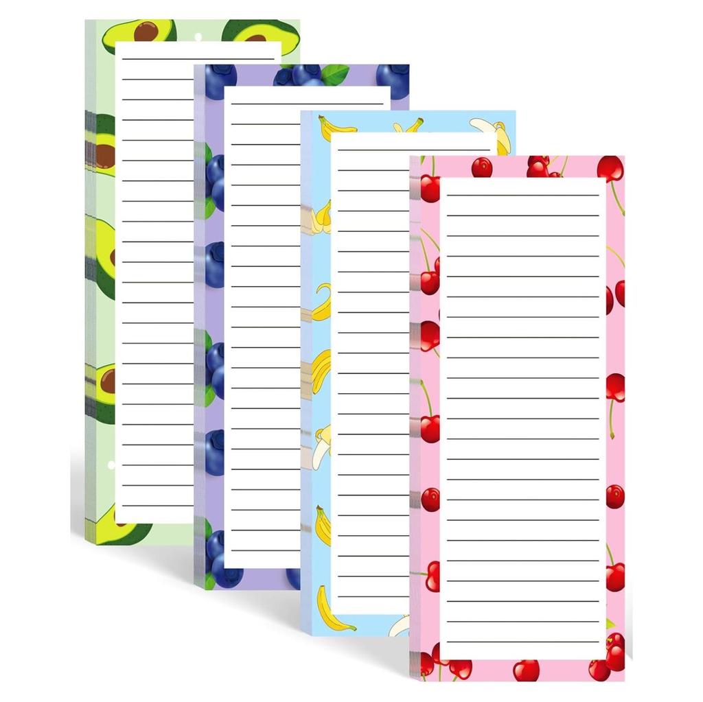 Charming Fruit Magnetic Memo Board: Tearable Sticky Notes for Fridge