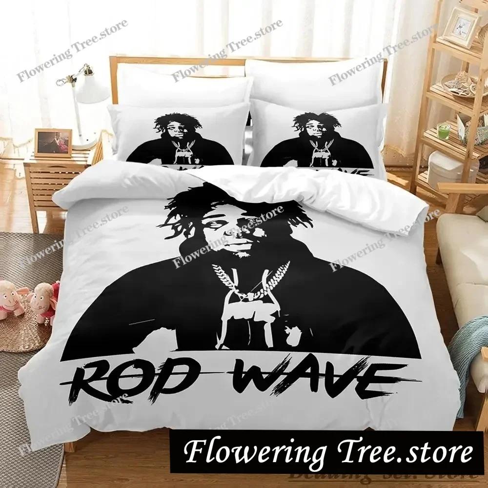 Beliebtes Rod Wave Bettwäscheset Einzelbett Twin Full Queen King Size Bettwäscheset Schlafzimmer für Erwachsene und Kinder Bettbezug-Sets Anime Bettwäsche Set Bett