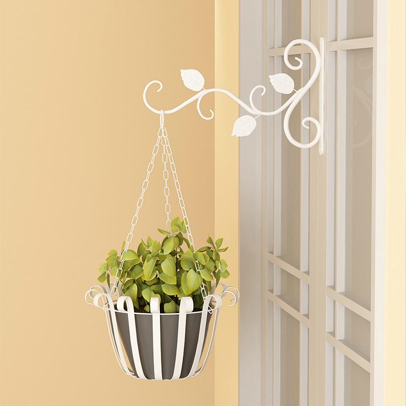 Hanging Plants Bracket Wall Planter Hooks Flower Pot Iron Lanterns Hanger