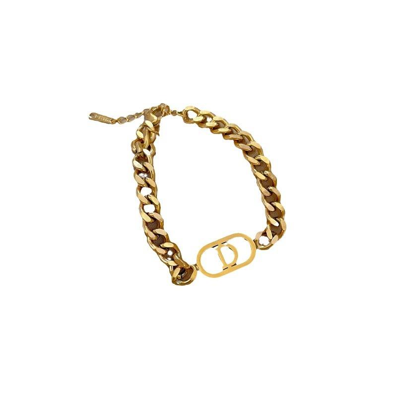 Dongmen Personality Minimalist Style Letter D Personality Chain Bracelet Female Retro Girlfriend