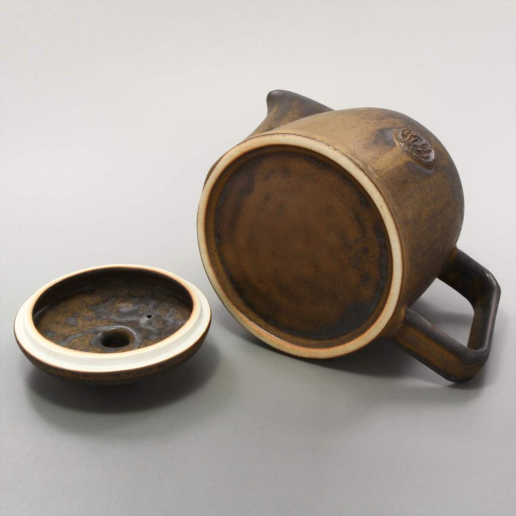 Mino Ware Pot, Fukufuku, Smoked Black, Made In Japan, 500-02