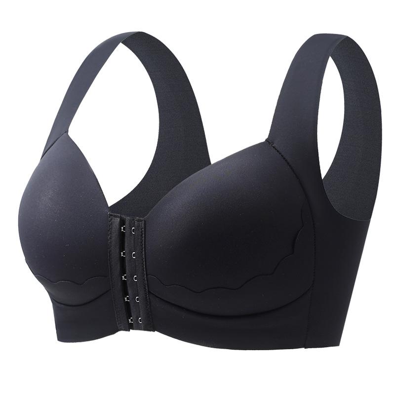 Large Front Button Adjustable Seamless Sports Bra for Women - Comfortable, No Underwire, Thin Design