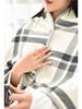 Thickened Plaid Flannel Blanket Shawl for Office