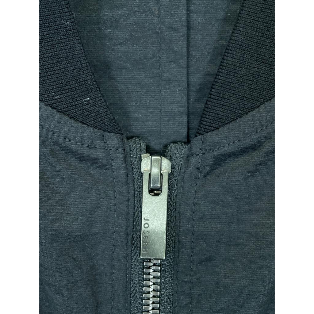 JOSEPH Black cotton nylon bomber jacket blouson Jacket 48 blackUsed