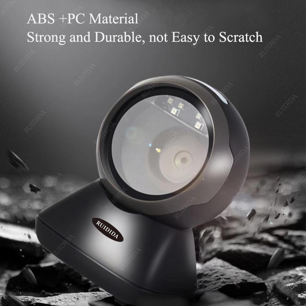 Desktop QR Code Scanner Hands-Free USB Wired Barcode Reader Platform Automatic Scanning Bar Code Scanner 1D 2D Table Bar Reader