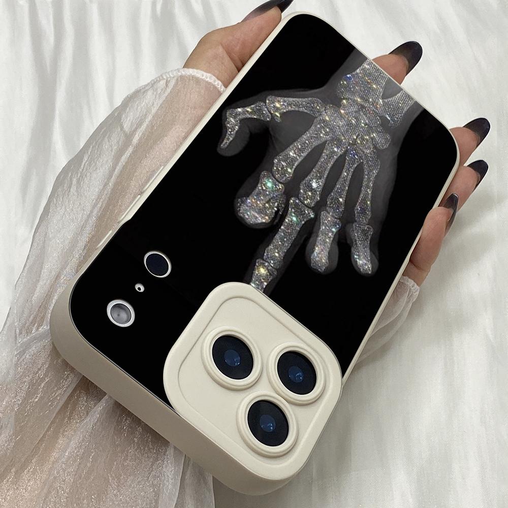 M482 Gesture Greeting Design Art Angel Eyes Soft Phone Cases for iPhone Samsung Galaxy Xiaomi Rdemi Huawei Honor Infinix Realme OPPO vivo All Model