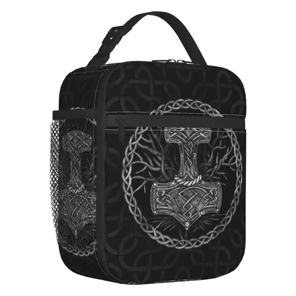 Odin's Eye Insulated Lunch Bag for Work School Raven Norse God Portable Cooler Thermal Lunch Box Women Kids