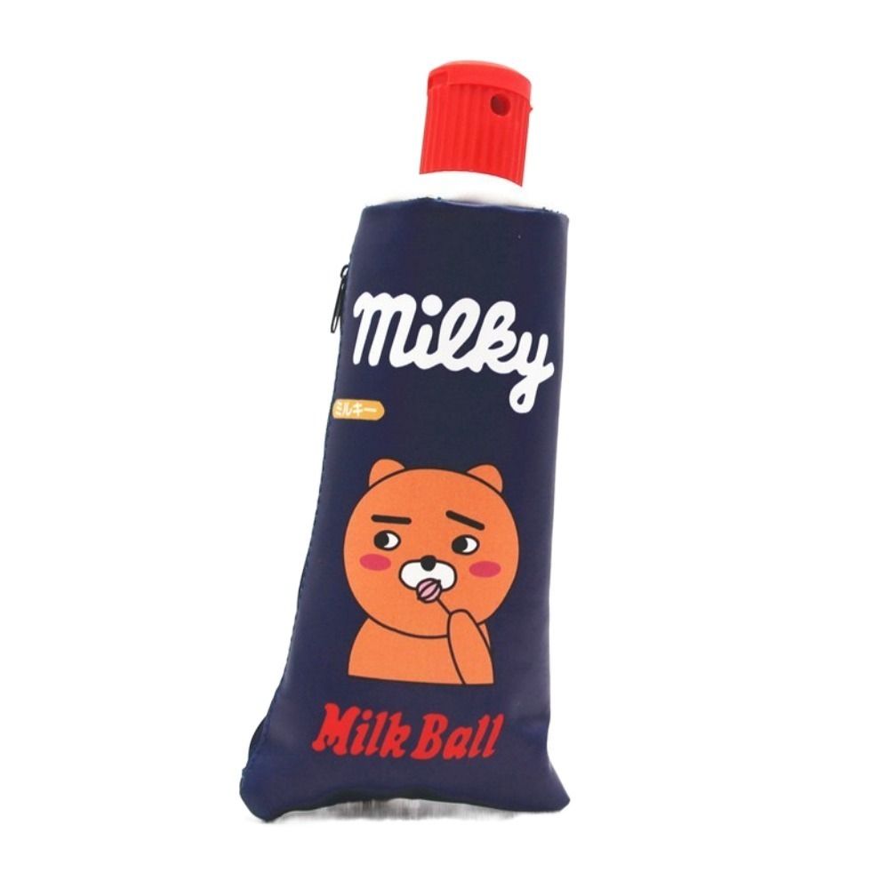 Large Capacity Stationery Pouch Strawberry Leather Pencil Bag Toothpaste Pencil Case  Award Gifts