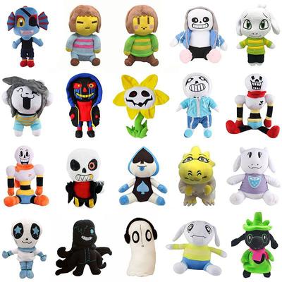 Undertale Yumuşak Peluş Bebek Sans Ayçiçeği Chara Asriel Lancer Dolması Peluş Oyuncaklar Çocuklar İçin Noel Hediyeleri