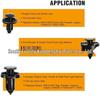 100PCS Subaru Mazda Nissan Plastic Car Retainer Clips 90914-00079/0913-0067