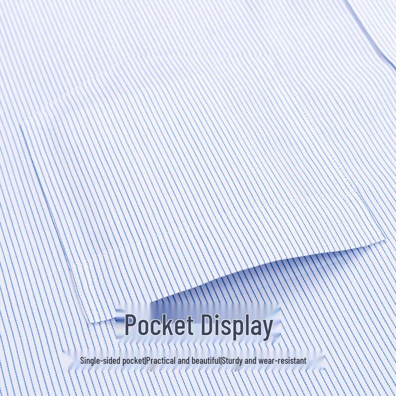 FIRS DP Wrinkle-Free Long Sleeve Cotton Shirt with Pocket