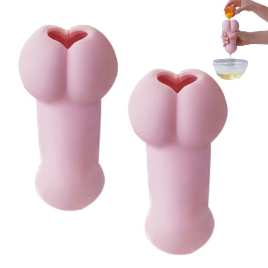 Yousheng Funny Shape Egg Separator Reusable Egg Yolk And Egg White Separator Tool Easy to Clean Cooking Gadget Christmas Prank Gift