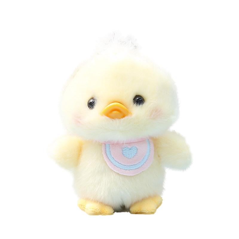 Soft Plush Duck Figurine Gift For Girls Kids Bag Pendant And Keychain