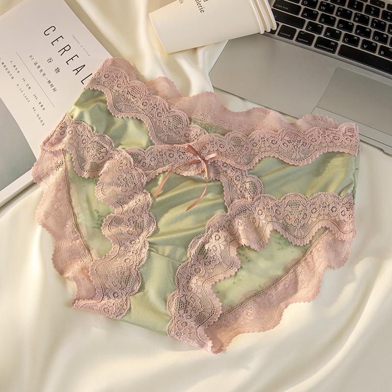 Ladies' New Spring Summer Sexy Lace Breathable Low Rise Panties