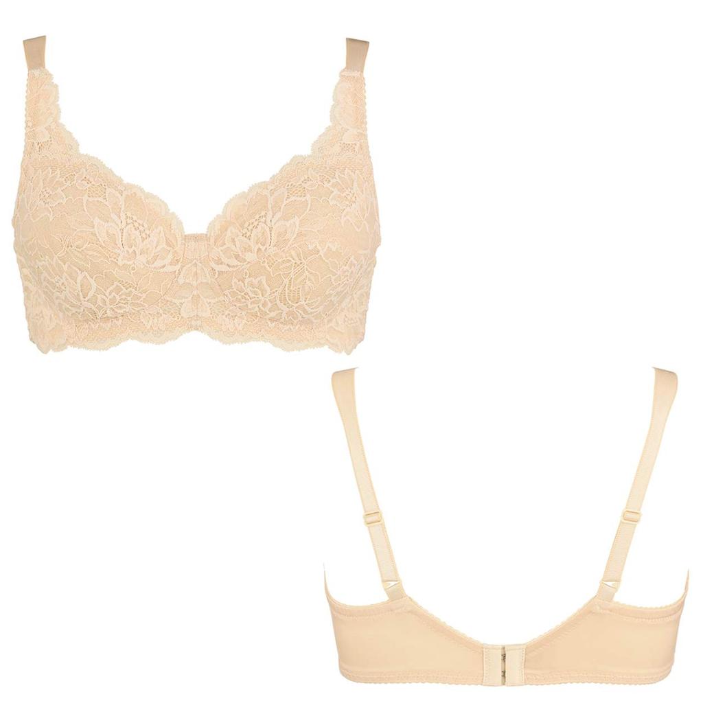 Triumph 477 Wireless M001 Size D90 Bra, (Beige),