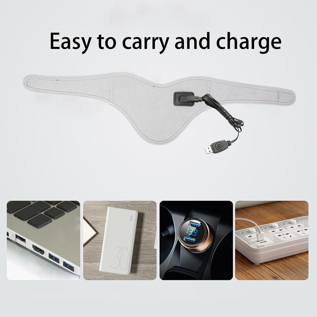 Hted Neck Wrap Relieve Neck Pain Hting Therapy   USB Hted Cervical Collar