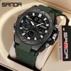 SANDA Waterproof Brand Electronics Watch Men Sport Alarm Clock Stopwatch Chronograph Men's Wristwatches Quartz Digital Watches
