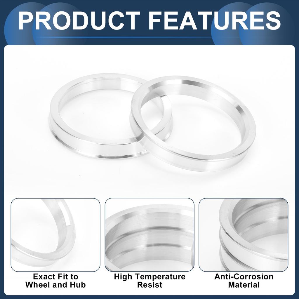 INFINAUTO Wheel Hub Centric Ring OD 69.1mm to ID 59.1mm Wheel Center Shaft Shock