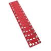 Thread Checker 28 Hole Metric Standard Board Metal Commonly Used Nut Screw Identifier Gauge Red
