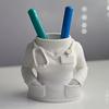 Nurse Shaped Pen Holder, White Coat Shaped Desktop Decoration, Stationery Storage Box