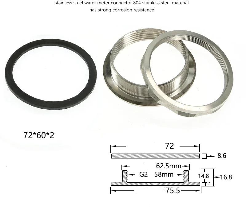 3/4”1"1.2"1.5"2 Zoll Edelstahl Rohrfitting Wassertank Loch Ablaufanschluss Wassereimer Wasserturm Verbindung