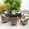 Copertura Tonda per Tavolo Antipolvere Impermeabile Copertura per Mobili da Giardino Patio Terrazza