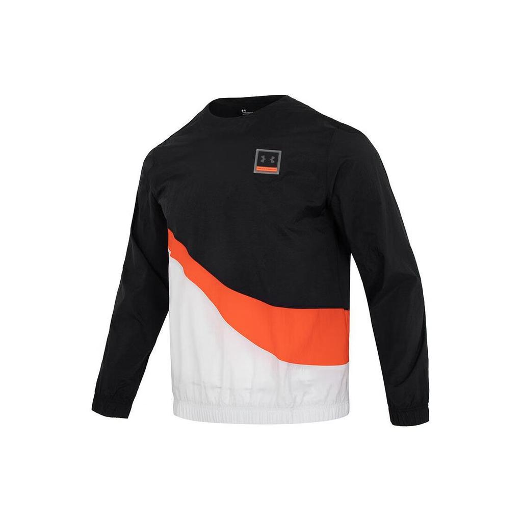 Under Armour Loose Fit Quick Dry Comfortable American Sweatshirt Men Sweatshirt Black Gray 1366217-002