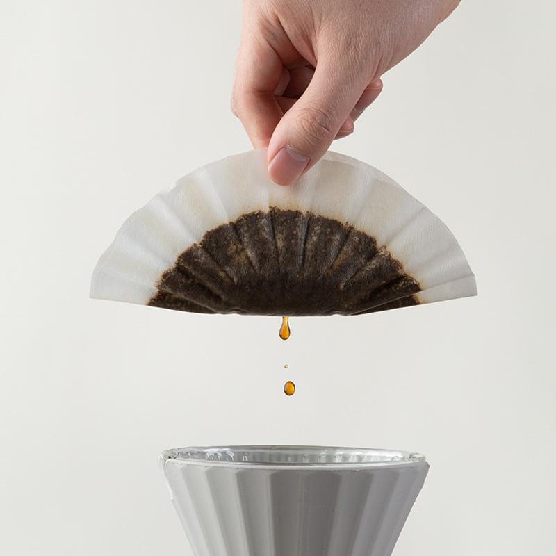 YRP Kaffefiltre 50 Ark 1-2 Kopper 3-4 Kopper Papirfilter #155 #185 Pour Over Kaffedrypper & Wave Dripper Barista Værktøjer