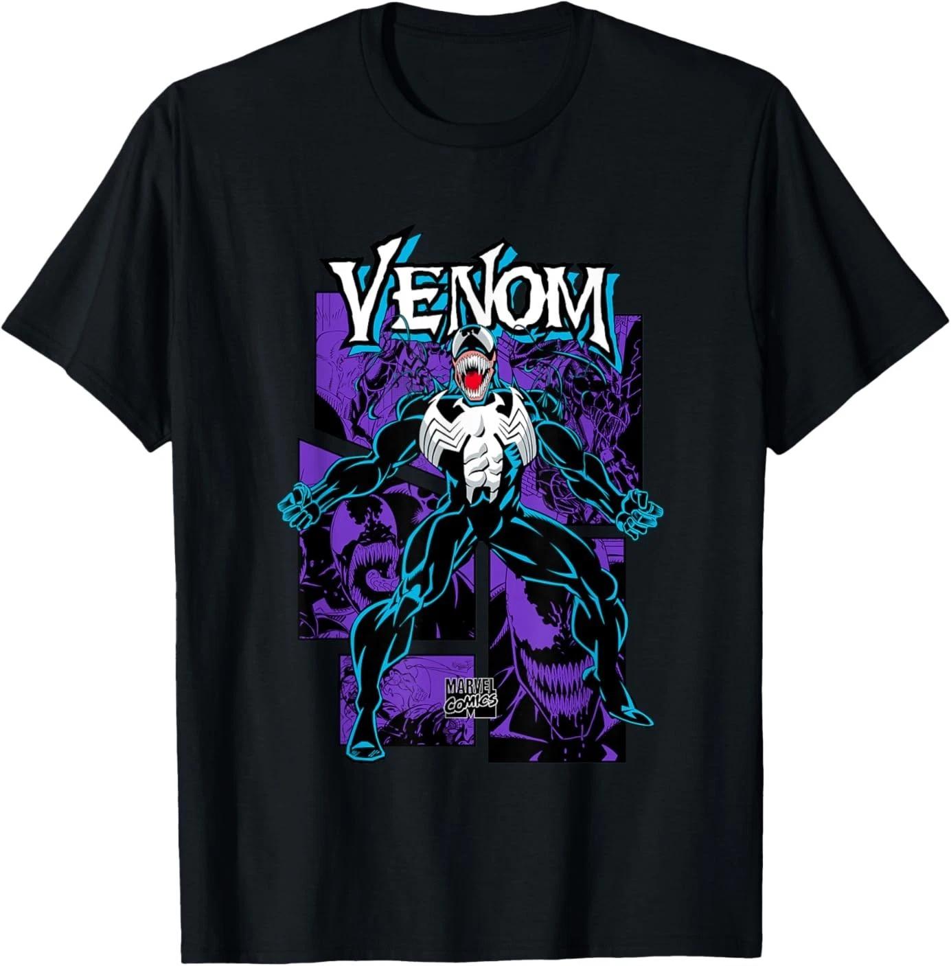 Marvel Comics Venom Vintage Villain Comic Cover T-Shirt 4XL