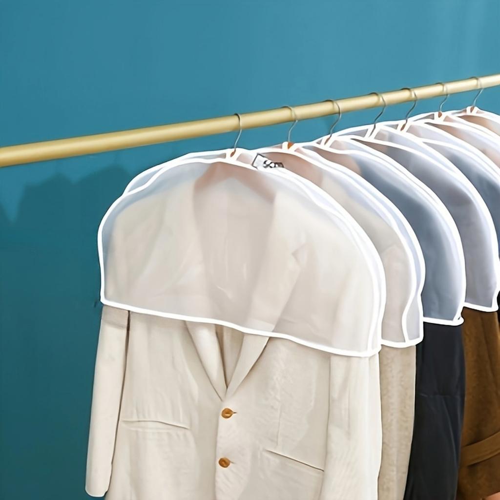 Transparente Hänge-Kleiderschutzhülle für Mäntel und halb lange Kleidung