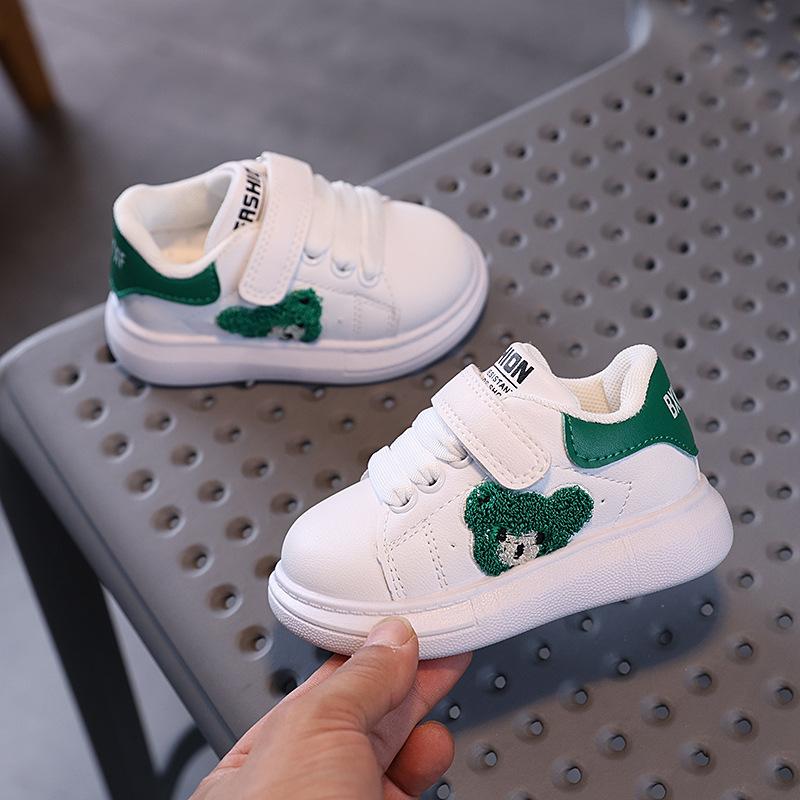 Baby Little Bear Sneakers Toddler Fashion Sports Shoes for Boys Girls Flats Walking Shoes Soft Sole Kids Sneakers