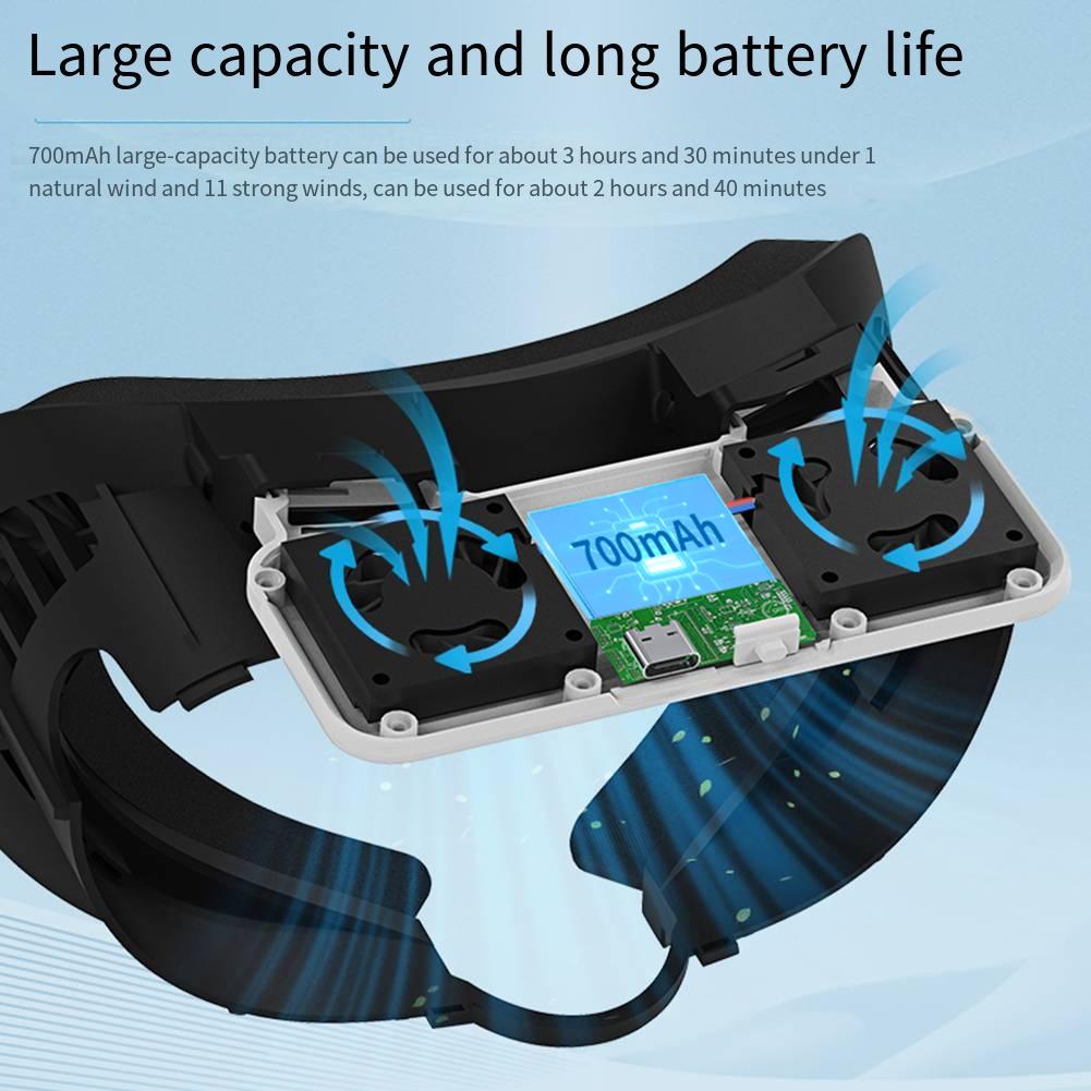Cooling Fan with Facial Interface For Meta Quest 3 VR Headset Air Circulation Breathable Face Cover Comfortable Interface Pad