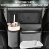 Car Middle Seat Storage Bag Organizer Protector Phone Cup Holder Tidying Stowing
