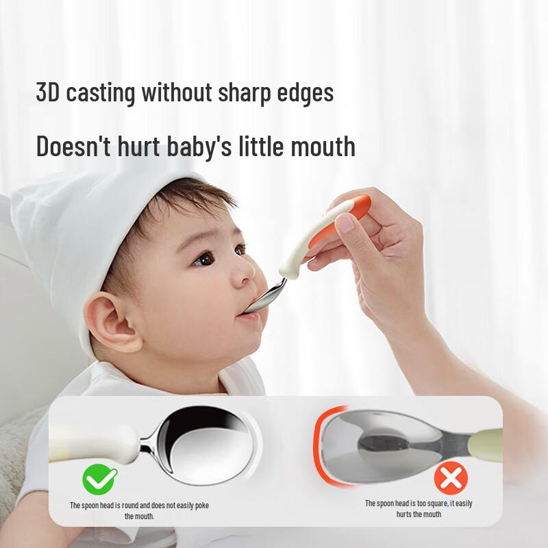 Shi Xi Baby Stainless Steel Training Spoon