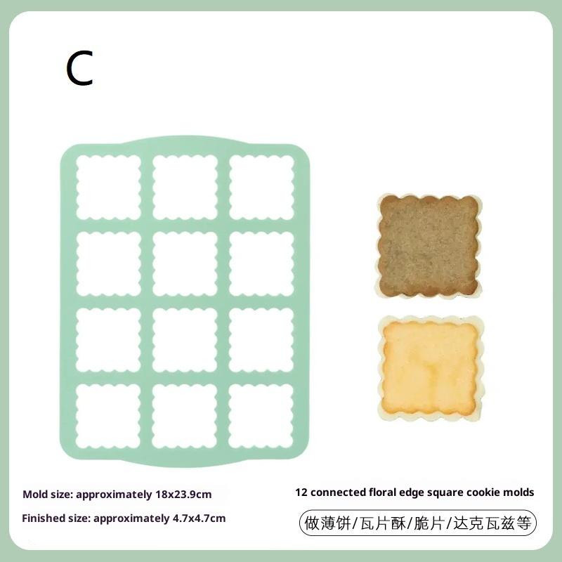 1Pcs Japanese Cookie Mold Silicone Cookie Mold Dacquoise Mold Chocolate Cake Decorating Kitchen Accessories Tool