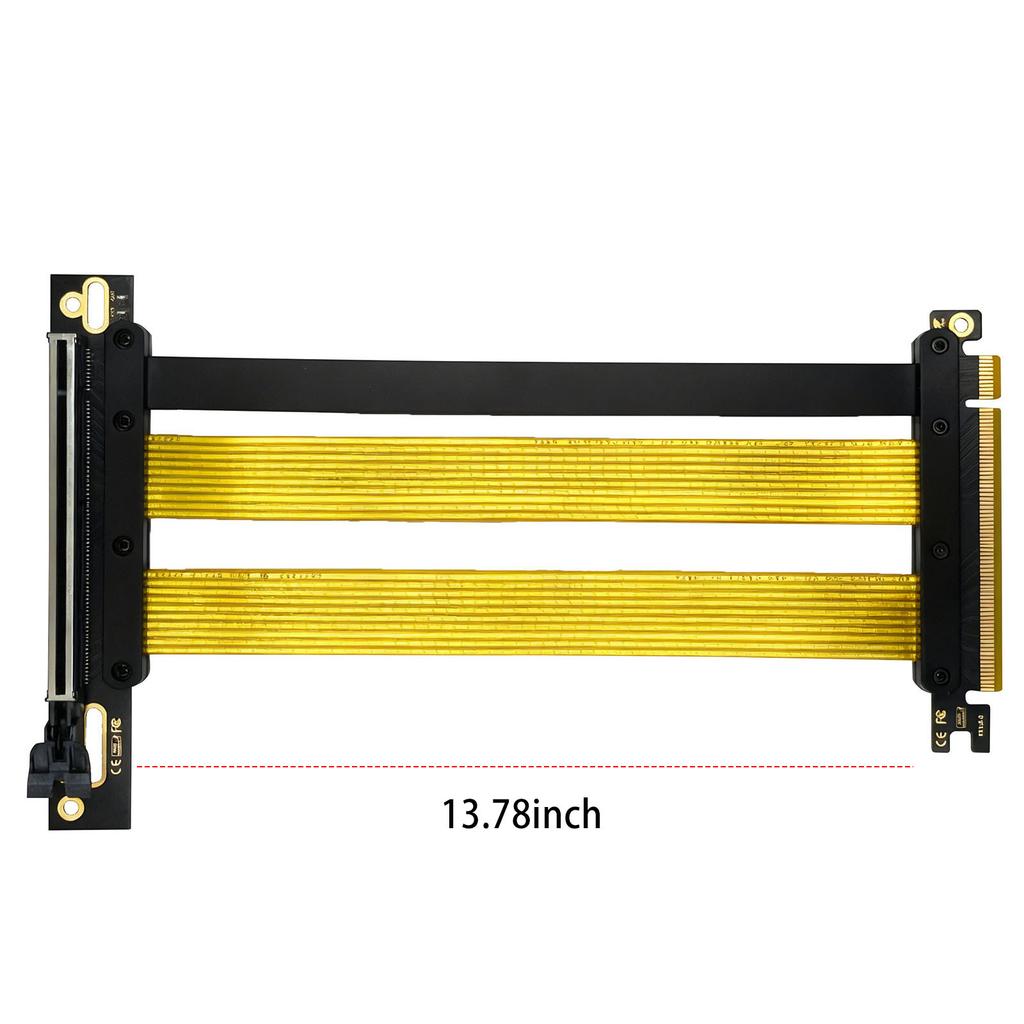 PCI-E16X Riser Cable Graphics Card Extension Cable for RTX 4090/5090 & RX 7900 XT Bendable PCIE5.0 Mounting Adapter Cable