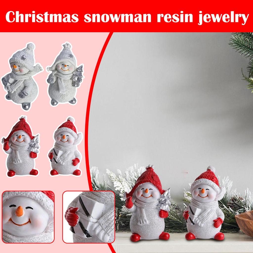Christmas Snowman Resin Ornaments Perfect Choice For Home Decoration