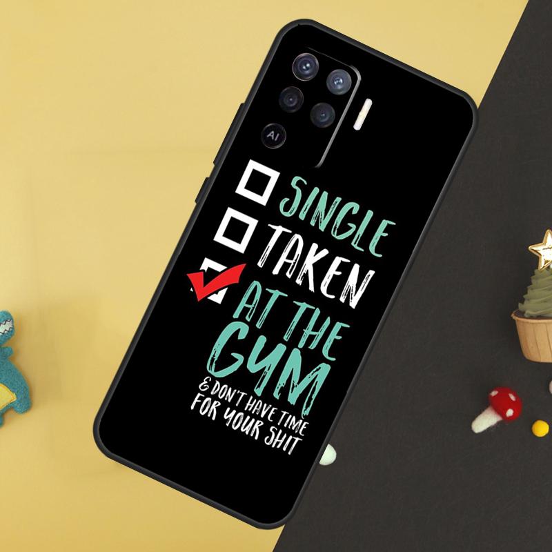 Bodybuilding Gym Fitness Quotes Case For Oppo A96 A76 A16 A17 A57 A60 A40 A80 A18 A38 A58 A78 A98 A15 A54 A74 A94 A6 A5 Pro