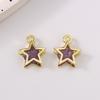 5pcs Cute Crystal Star Pendant Charms for Jewelry Making Earrings Bracelet Necklace DIY Handmade Accessories