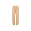 Nike Solid Color Logo Cuffed Knit Sports Pants Women Bottoms Beige DM6420-200