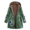 Printed Hooded Coat Long Sleeve Jacket Oversized Vintage Female Cltohing Autumn Winter Warmth Women Jackets Fashion Streetwear