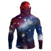 Men's Casual Raglan Sleeve Hooded Long Sleeve Sun Protection Shirt Independence Day Graphic Print Style Lightweight Breathable Fabric