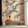 Retro Seagull Wall Decoration Set Wooden Seagull Ornament Room Decoration Living Room, Office Decor Items Home Decor Items