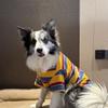 Pet Supplies Large Size Dog Stripes Vest Comfortable Soft Pet Summer T-Shirt Cool Breathable Dog Short Sleeve Beach Travel