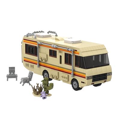 Gobricks MOC Klasický film Breaking Bad Auto Stavebnice Sada Walter White Pinkman Varkovací Laboratoř Obytný Vůz Model Hračky Pro Dárky