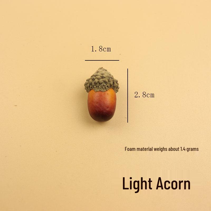 Foam Simulation Acorn Figurines - Christmas Ornaments & Photo Props