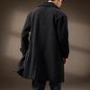 Men's Mid-Length High-Grade Double-Faced Wool Business Coat - Thick, Warm, and Fashionable for Winter