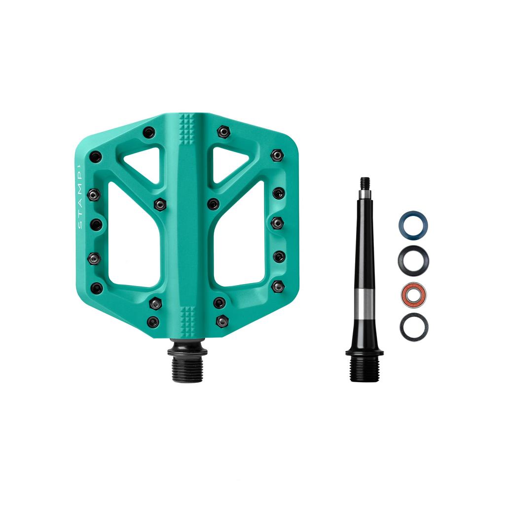 CRANK BROTHERS MTB Flat Pedals Stamp 1 S Turquoise