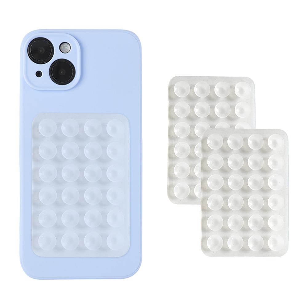 Transparent Suction Cup Silicone Phone Backed Sticker Suction Pad Phone Holder Backed Adhesive Rubber Sucker Pad For Fixed Pad