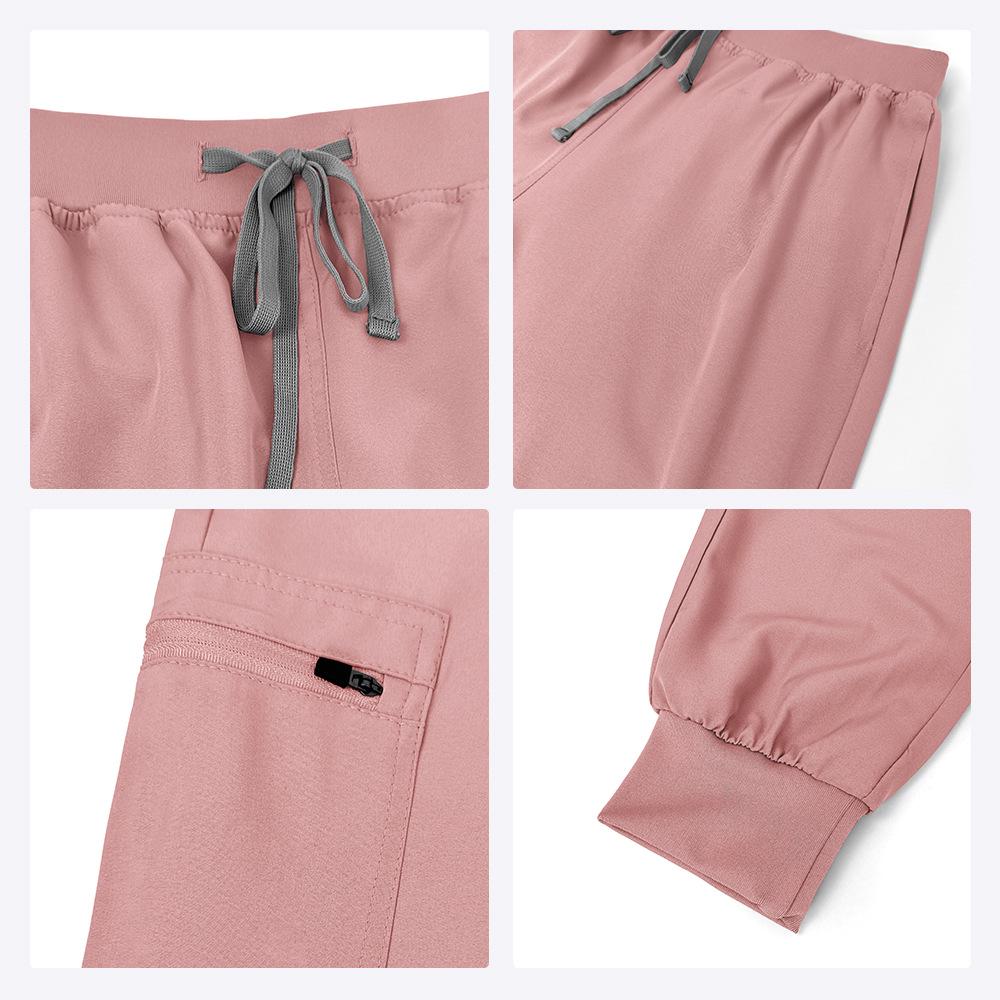 Women's Short-Sleeve Scrub Suit for Surgery and Skin Management